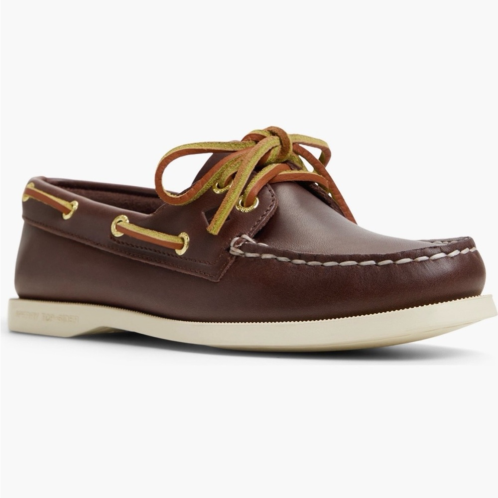 Sperry Brown Leather Boat Shoes